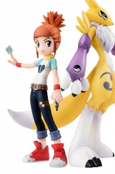 Digimon Tamers G.E.M. Serie PVC Statue Renamon & Rika 14 cm