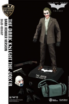 Batman The Dark Knight Dynamic 8ction Heroes Actionfigur 1/9 The Joker Bank Robber Ver. 21 cm Weltweit auf 2000 Stück limitiert.