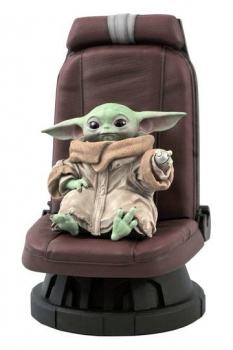 Star Wars The Mandalorian Premier Collection Statue 1/2 The Child in Chair 30 cm auf 3000 Stück limitiert.