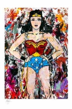 DC Comics Kunstdruck Golden Age Wonder Woman 46 x 61 cm - ungerahmt Weltweit limitiert auf 275 Stück!