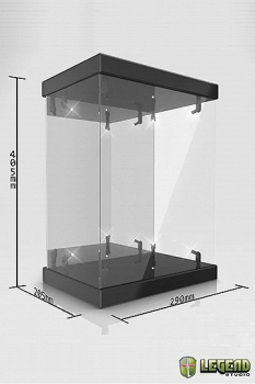 Master Light House Acryl Display Case mit Beleuchtung für 1/6 Actionfiguren (schwarz)