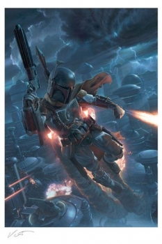 Star Wars Kunstdruck The Mercenary 46 x 61 cm - ungerahmt Weltweit limitiert auf 500 Stück!