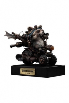 Masato Ohata x Manas SUM Statue Steel Raccoon 18 cm