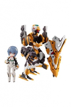 Evangelion Desktop Army Actionfiguren Ayanami Rei & Evangelion No. 0 (Kai) 8 - 15 cm