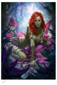 DC Comics Kunstdruck Poison Ivy Variant 46 x 61 cm - ungerahmt  Weltweit limitiert auf 375 Stück!