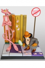 Der rosarote Panther Statue Pink Panther & The Inspector 41 cm  Weltweit limitiert auf 500 Stück.