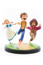 Tom Sawyers Abenteuer Animated! Statue Tom, Huck & Becky 23 cm   Weltweit auf 300 Stück limitiert!