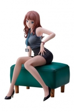 Original Illustration PVC Statue Doshima Illustration Senior Office Lady With Many Moles 23 cm