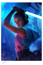 Star Wars Kunstdruck The Duel: Rey 46 x 61 cm - ungerahmt  Weltweit limitiert auf 375 Stück!