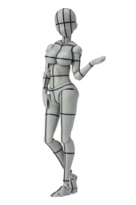 S.H. Figuarts Body Chan Actionfigur Kentaro Yabuki Wireframe Gray Color Version 14 cm