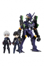 Evangelion Desktop Army Actionfiguren Shinji Ikari, Kaworu Nagisa & Evangelion 13 8 - 15 cm