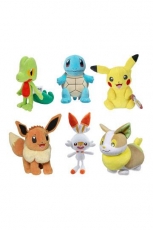 Pokémon Plüschfiguren 20 cm Wave 10 Display - 6 Stück