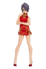Original Character Figma Actionfigur Female Body (Mika) with Mini Skirt Chinese Dress Outfit 13 cm