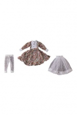 Harmonia humming Zubehör-Set für Harmonia humming Puppen Special Outfit Series (Flower Print Dress/Red) Designed by SILVER BUTTERFLY