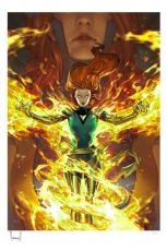 Marvel Kunstdruck Jean Grey: Phoenix Transformation 46 x 61 cm - ungerahmt Weltweit limitiert auf 300 Stück!