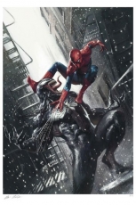 Marvel Kunstdruck Spider-Man vs Venom 46 x 61 cm - ungerahmt Weltweit limitiert auf 325 Stück!