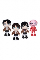 Attack on Titan Plüschfiguren Set Charaktere 20 cm