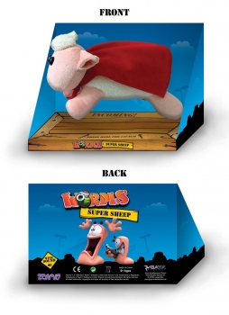 Worms Super Sheep Plüsch mit Sound