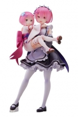 Re:Zero Starting Life in Another World PVC Statue 1/7 Ram & Childhood Ram 23 cm