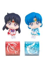 Sailor Moon Cosmos Look Up PVC Eternal Sailor Mercury & Eternal Sailor Mars Set 11 cm