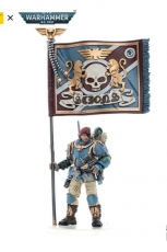 Warhammer 40k Actionfigur 1/18 Astra Militarum Tempestus Scions Command Squad 55th Kappic Eagles Banner Bearer 12 cm