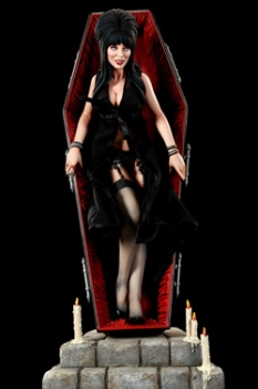 Elvira Premium Format Figur 1/4 Elvira in Coffin 51 cm
