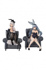 Original Character SSR PVC Statuen 1/7 Yi Ren Guan - House of Unhumans Jin Hua: Bunny Ver. + Qiao Er Combinatorial 23 cm