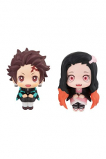 Demon Slayer: Kimetsu no Yaiba Look Up PVC Statue Tanjiro Kamado Sharp face Ver. & Nezuko Kamado Conquered the sun Ver. 11 cm (with gift)