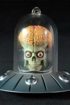 Mars Attacks Christbaumschmuck Raumschiff 8 cm