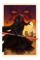 Star Wars Kunstdruck Darth Maul: The Phantom Menace 41 x 61 cm - ungerahmt Weltweit limitiert auf 250 Stück!