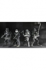 Universal Monsters x Teenage Mutant Ninja Turtles Actionfiguren 4er-Pack Turtles Black & White 18 cm