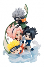 Naruto Shippuden FigUnity PVC Mini-Statue Gather here, Team 7 13 cm (with gift)