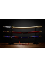 One Piece Proplica Repliken 1/1 Roronoa Zoro Three Sword Style Schwerter Set 95 cm
