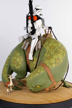 Star Wars Animated Maquette Sandtrooper on Dewback