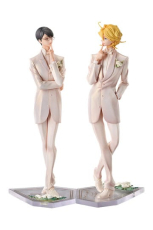 Doukyusei PVC Statuen 2er-Set 1/7 Hikaru Kusakabe & Licht Sajo: Wedding Ver. 24 cm
