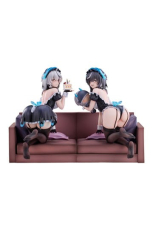 Snowbreak Containment Zone PVC Statuen 2er-Pack 1/6 Cherno & Meursault Apprentice Maid Ver. Deluxe Edition 19 cm