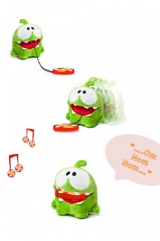 Cut the Rope Plüschfigur mit Sound OmNom Candy Monster 15 cm