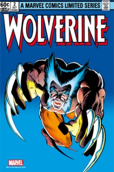 Marvel Comics Steel Covers Stahlschild Wolverine #2 42 x 65 cm