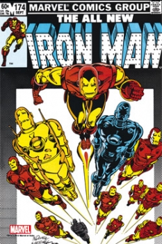 Marvel Comics Steel Covers Stahlschild Iron Man #174 42 x 65 cm