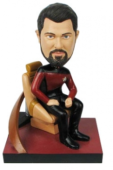 Star Trek TNG Build A Bridge Wackelkopf-Figur #2 William Riker 1