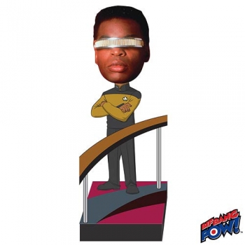 Star Trek TNG Build A Bridge Wackelkopf-Figur #3 Geordi La Forge