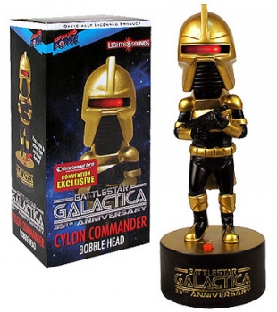 Kampfstern Galactica Elektronische Wackelkopf-Figur Zylonen-Komm