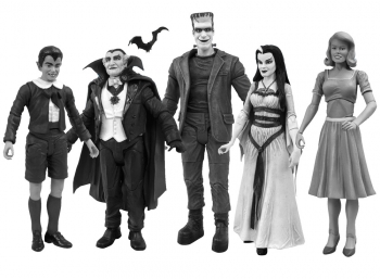 The Munsters Black & White Actionfiguren Box Set 18 cm