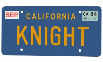 Knight Rider Replik 1/1 KITT Nummernschild