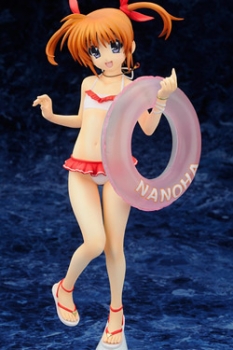 Magical Girl Lyrical Nanoha The Movie 1st PVC Statue 1/7 Nanoha Takamachi Swimsuit Ver. 24 cm