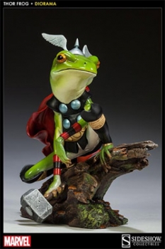 Marvel Diorama Thor Frog 16 cm