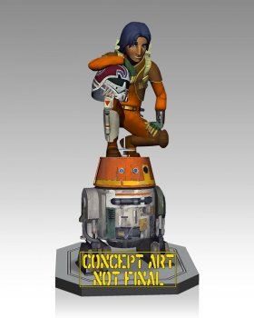 Star Wars Rebels Maquette Ezra & Chopper 23 cm