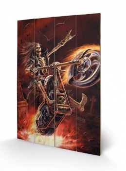 Anne Stokes Holzdruck Hellrider 40 x 60 cm