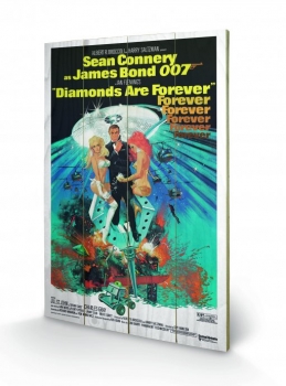 James Bond Holzdruck Diamonds Are Forever 2 40 x 60 cm