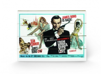 James Bond Holzdruck From Russia With Love 1 40 x 60 cm